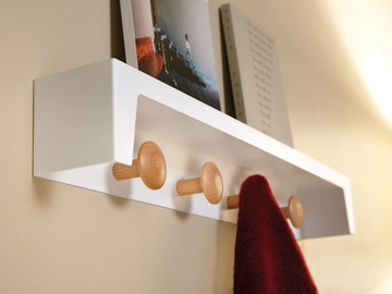BERGAMO - Wall-mounted wooden coat rack by Made Design - view 2